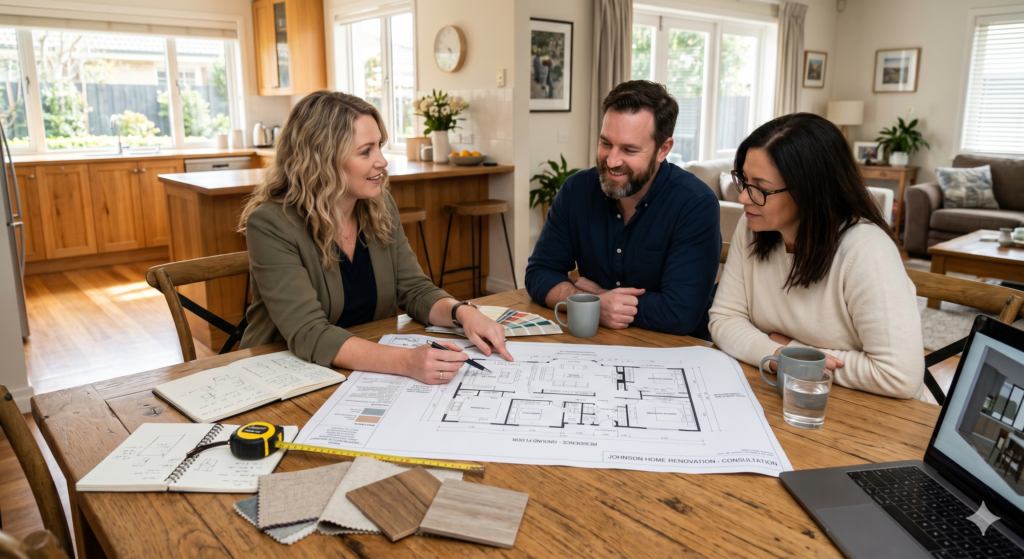 Best interior designer in Pune consulting with homeowners – Unique Interiors Wakad